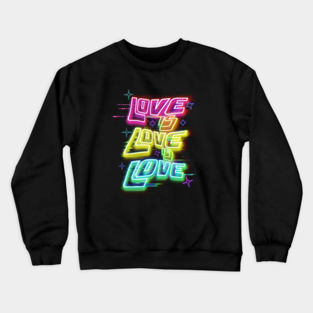 Love is love - futuristic design Crewneck Sweatshirt by Deardarling